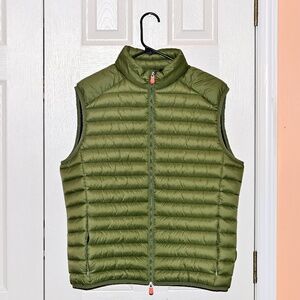 NWT Men's Save The Duck Adam Puffer Vest Land Green Size Medium